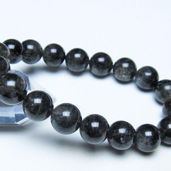 ブラックルチルクォーツ ブレスレット 11mm [t257-8334]