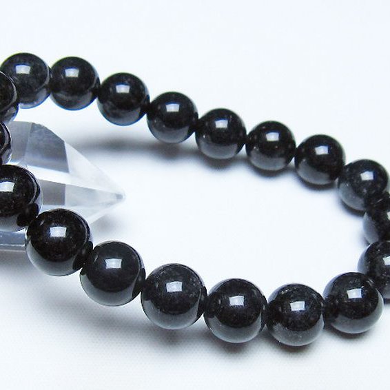 ブラックルチルクォーツ ブレスレット 10mm [t257-8462]