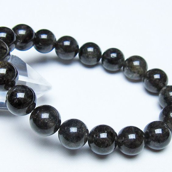 ブラックルチルクォーツ ブレスレット 11mm [t257-8482]