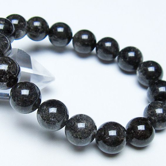 ブラックルチルクォーツ ブレスレット 12mm [t257-8492]