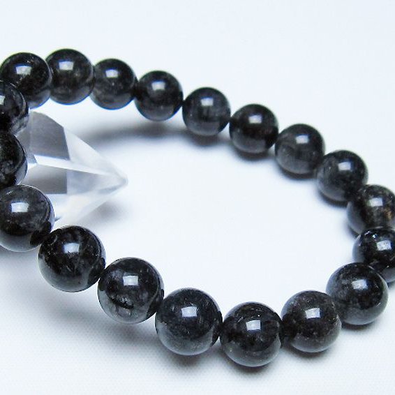 ブラックルチルクォーツ ブレスレット 10mm [t257-8501]