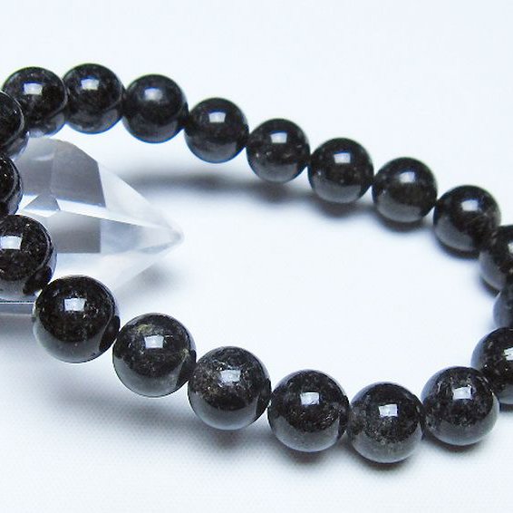 ブラックルチルクォーツ ブレスレット 10mm [t257-8567]