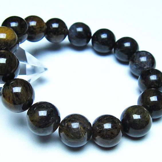 ルチルインアゲート ブレスレット 14mm [t258-2133]