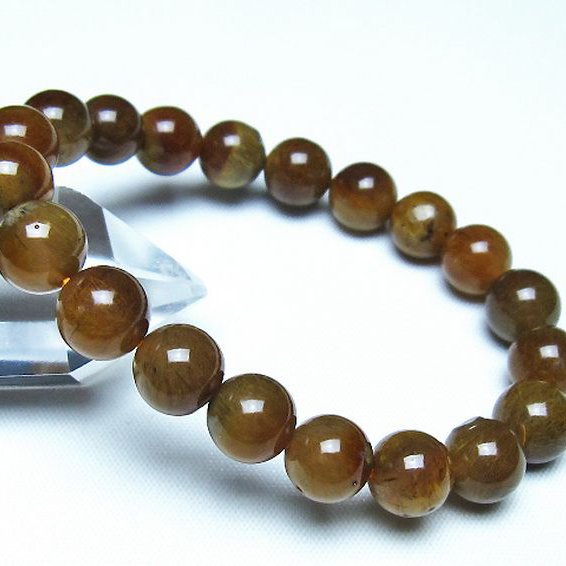 ルチルインアゲート ブレスレット 9mm [t258-2145]