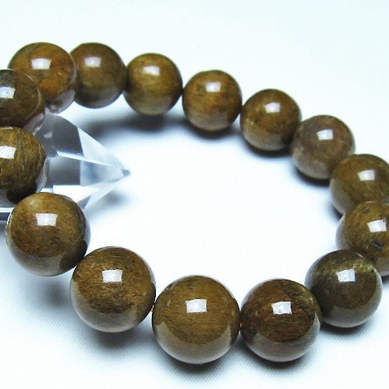 ルチルインアゲート ブレスレット 15mm [t258-2188]