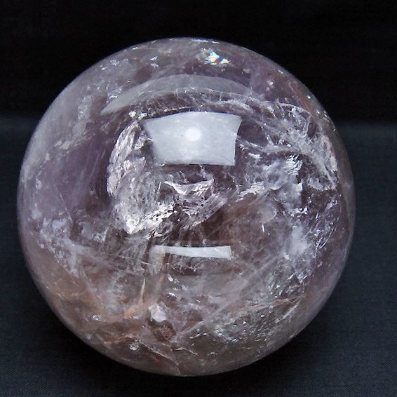 1.3Kg アメジスト 丸玉 96mm [T259-13219]