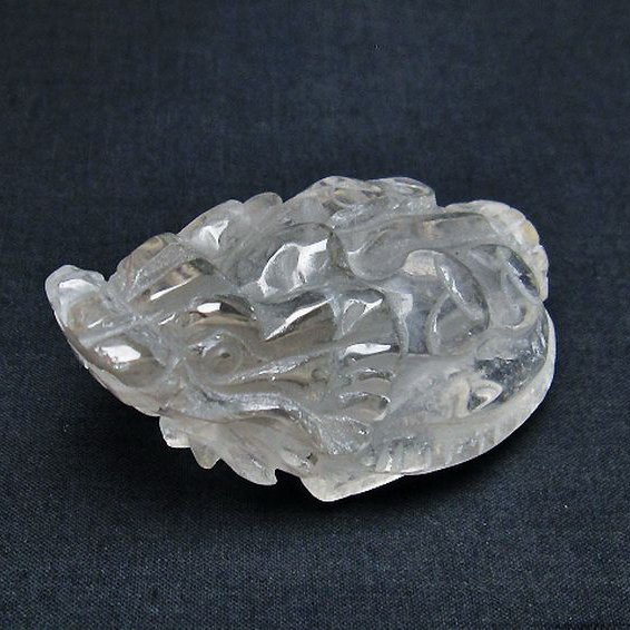 ヒマラヤ水晶龍亀 置物 [t261-1198]