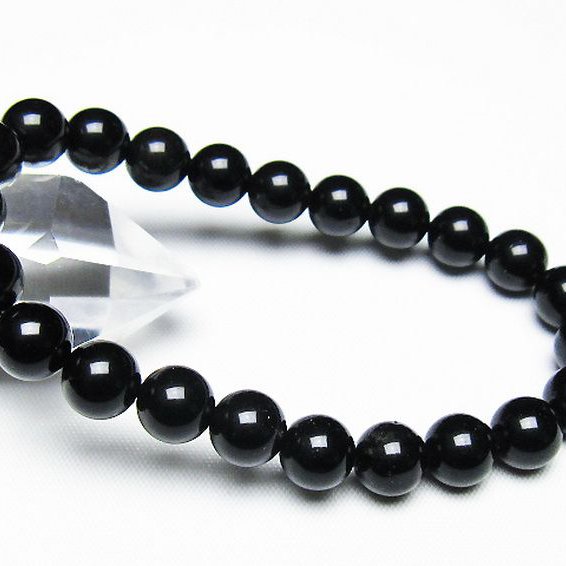 ゴールドキャッツアイオブシディアン ブレスレット 8mm [T265-1737]