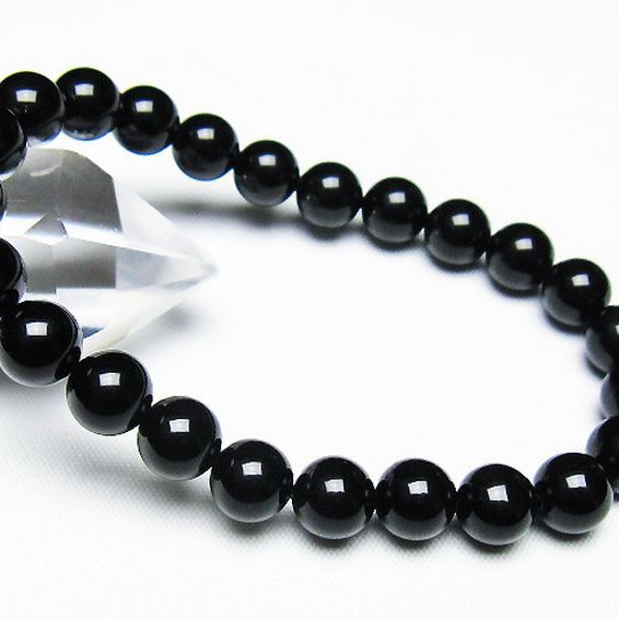 ゴールドキャッツアイオブシディアン ブレスレット 8mm [T265-1742]