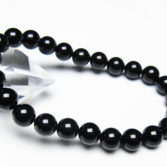 ゴールドキャッツアイオブシディアン ブレスレット 8mm [T265-1780]