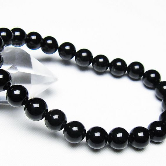 ゴールドキャッツアイオブシディアン ブレスレット 8mm [T265-1784]