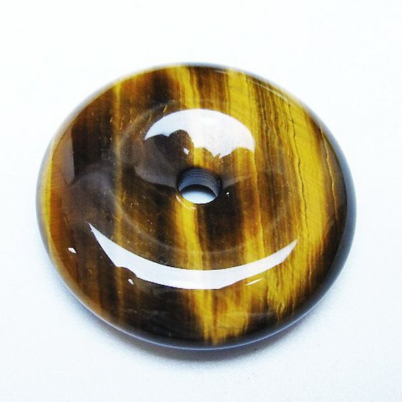タイガーアイ※黄虎目石平安扣[T267-1192]