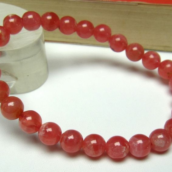 インカローズ ロードクロサイト ブレスレット 7mm [T27-2268]