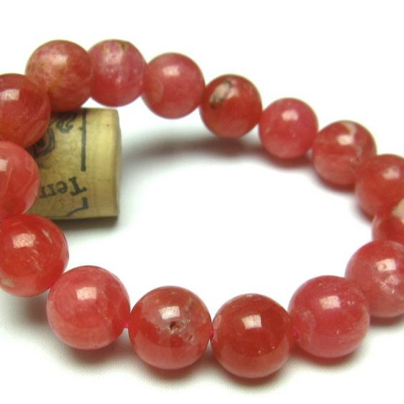 インカローズ ロードクロサイト ブレスレット 12mm [T27-2353]