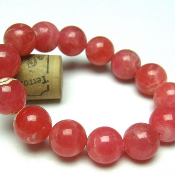 インカローズ ロードクロサイト ブレスレット 14mm [T27-2374]