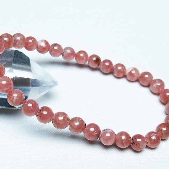 インカローズ ロードクロサイト ブレスレット 6mm [t27-2654]