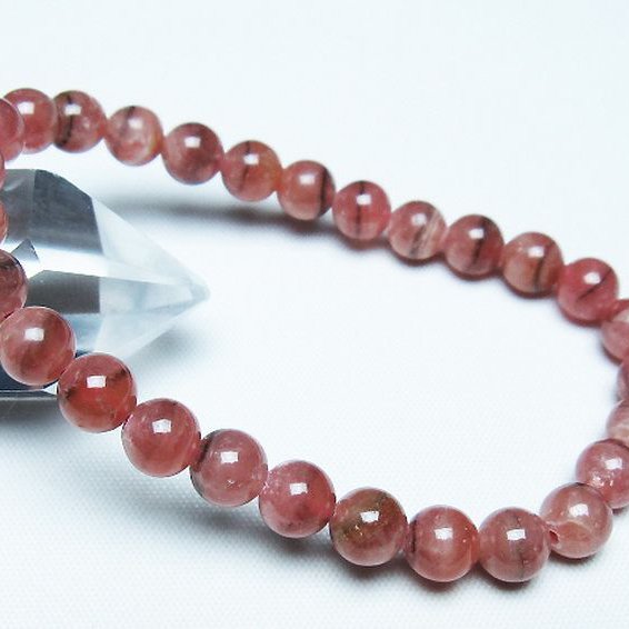 インカローズ ロードクロサイト ブレスレット 7mm [T27-2677]