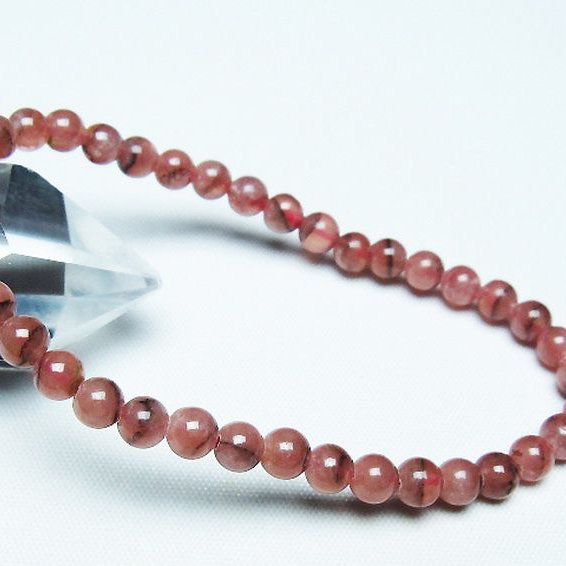 インカローズ ロードクロサイト ブレスレット 5mm [T27-2722]