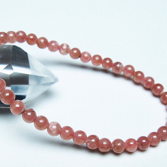 インカローズ ロードクロサイト ブレスレット 5mm [T27-2731]