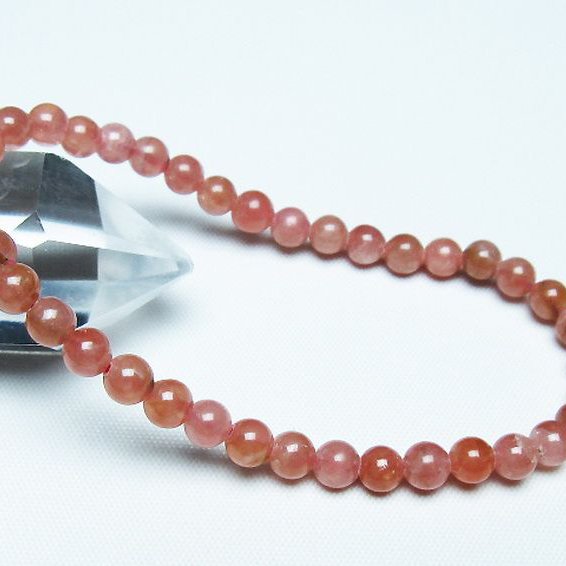 インカローズ ロードクロサイト ブレスレット 5mm [t27-2732]