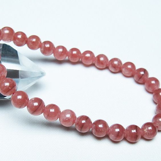 インカローズ ロードクロサイト ブレスレット 7mm [t27-2748]