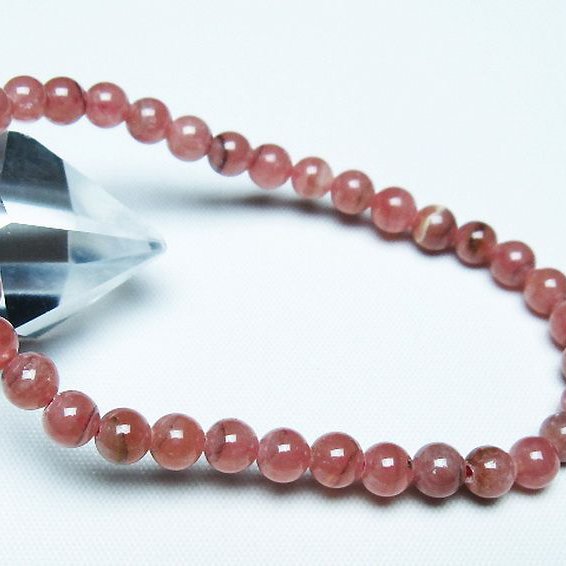 インカローズ ロードクロサイト ブレスレット 5mm [T27-2754]