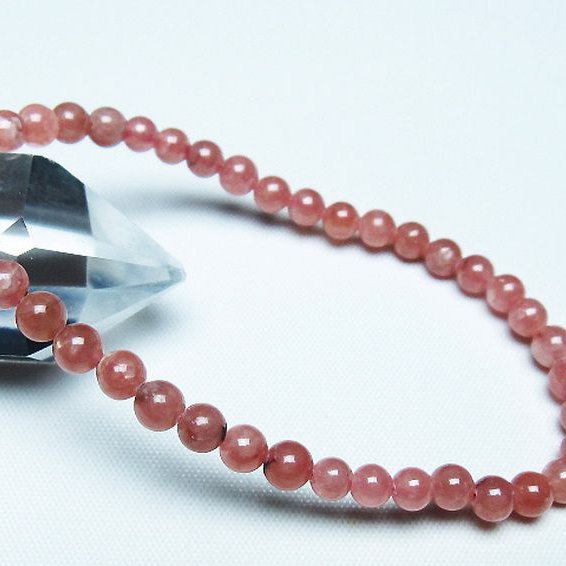 インカローズ ロードクロサイト ブレスレット 5mm [T27-2762]