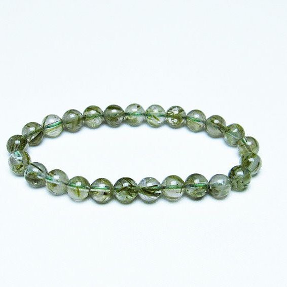 グリーンエピドート 緑簾石 ブレスレット 7mm [T270-2802]