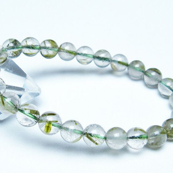 グリーンエピドート 緑簾石 ブレスレット 8mm [T270-2812]