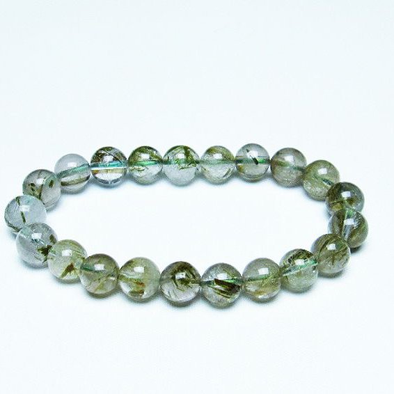 グリーンエピドート 緑簾石 ブレスレット 9mm [T270-2869]