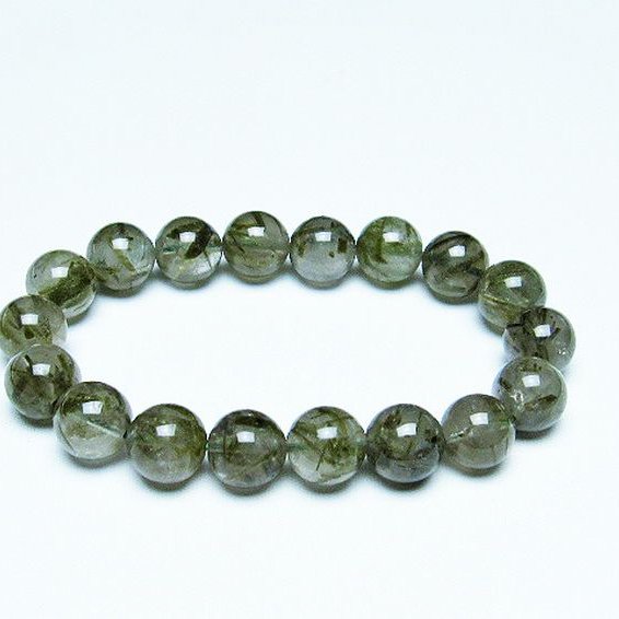 グリーンエピドート 緑簾石 ブレスレット 11mm [T270-2897]