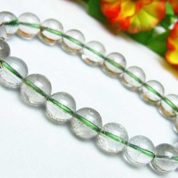 緑タイチンルチル ブレスレット 9mm [T270-854]