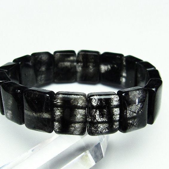 ブラックルチルクォーツ バングル [T274-1671]