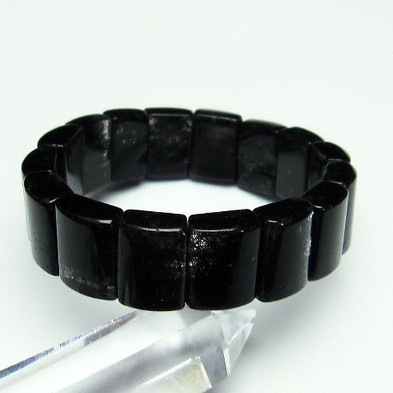 ブラックルチルクォーツ バングル [T274-1678]