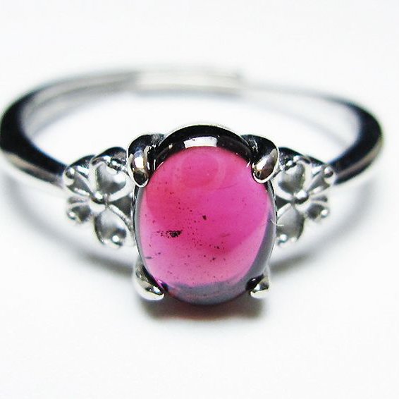 キャンディピンク ガーネット 指輪 (15号)[T275-22673]