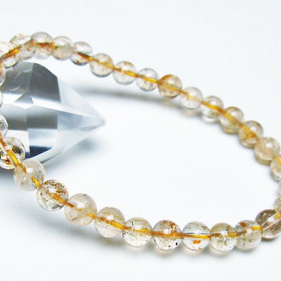 アフリカンストロベリークォーツ ブレスレット 6mm [T276-2548]