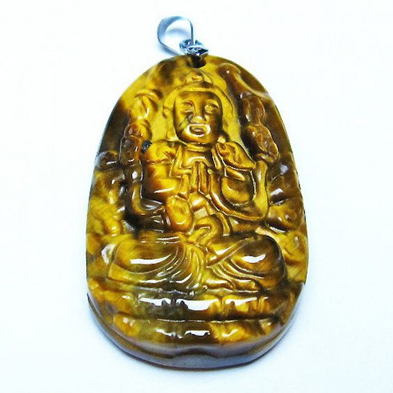 タイガーアイ ※黄虎目石  ペンダント [T277-1143]