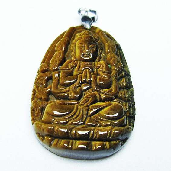 タイガーアイ ※黄虎目石  ペンダント [T277-1345]