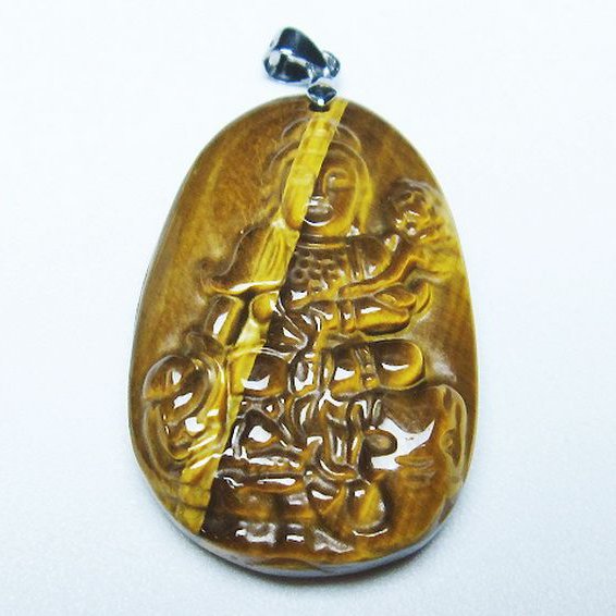 タイガーアイ ※黄虎目石 ペンダント [T277-1580]