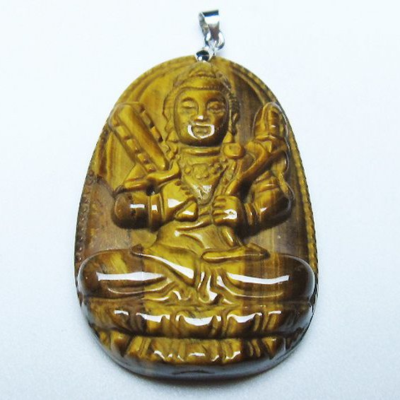 タイガーアイ ※黄虎目石 ペンダント [T277-1664]