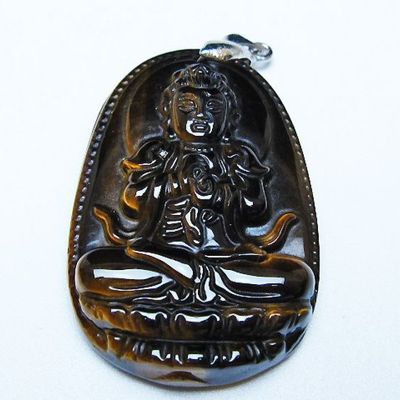 タイガーアイ ※黄虎目石 ペンダント [T277-1796]