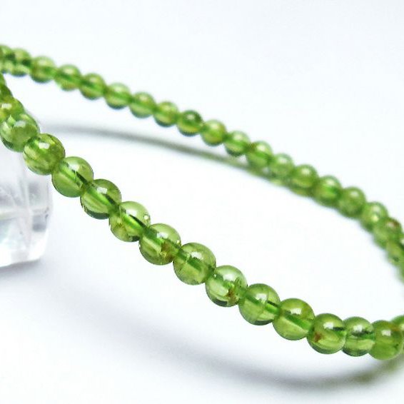 ペリドット ブレスレット 4mm [T283-10385]