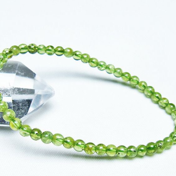 ペリドット ブレスレット 4mm [T283-10476]