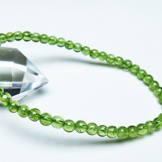 ペリドット ブレスレット 4mm [T283-10643]