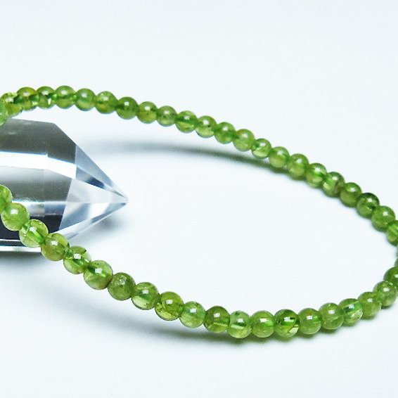 ペリドット ブレスレット 4mm [T283-10701]