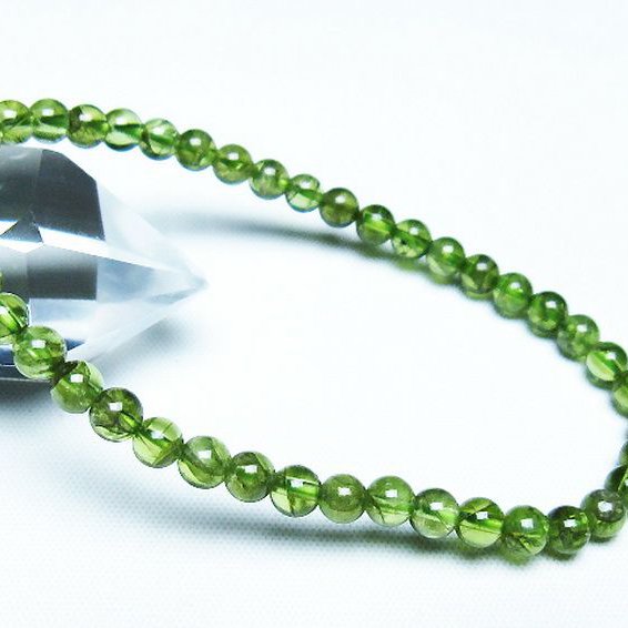 ペリドット ブレスレット 5mm [T283-10878]