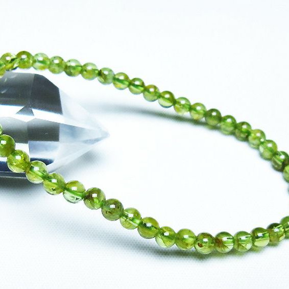 ペリドット ブレスレット 4mm [T283-10946]