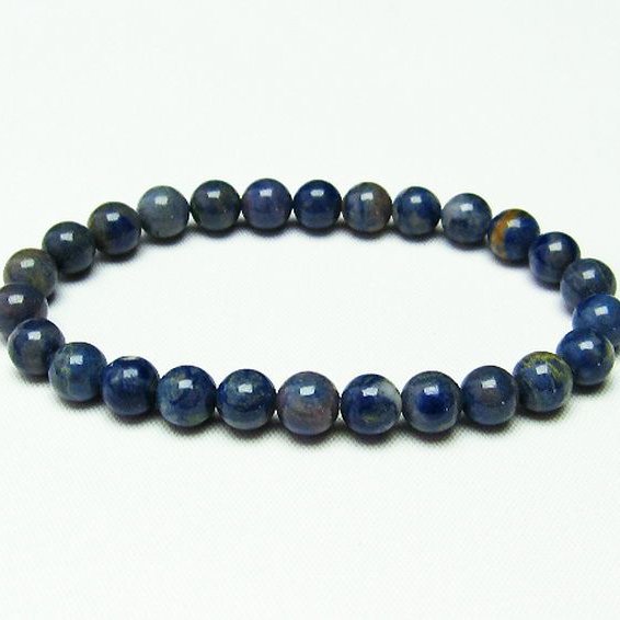 デュモルチェライトインクォーツ ブレスレット 7mm [T286-3186]