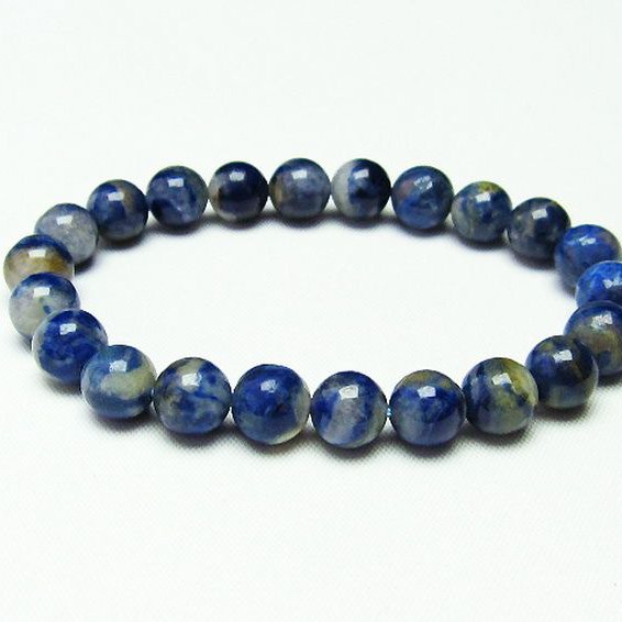 デュモルチェライトインクォーツ ブレスレット 9mm [T286-3193]