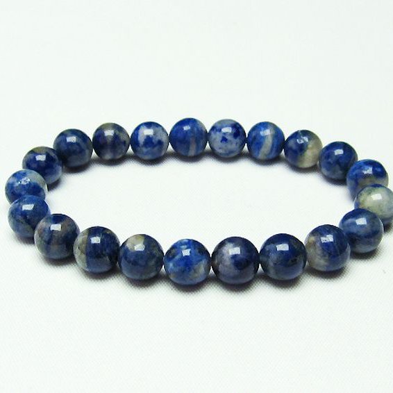 デュモルチェライトインクォーツ ブレスレット 9mm [T286-3205]